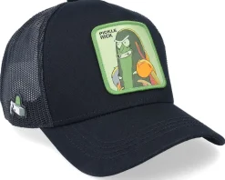 Rick & Morty Pickle Rick Black Trucker - Capslab
