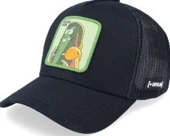 Rick & Morty Pickle Rick Black Trucker - Capslab