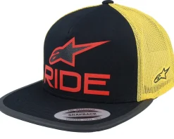 Ride 4.0 Hat Black/Yellow/Red Trucker - Alpinestars