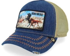 Ride or die Rodeo Denim A-Frame Trucker - Goorin Bros.