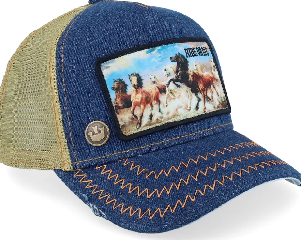 Ride or die Rodeo Denim A-Frame Trucker - Goorin Bros.