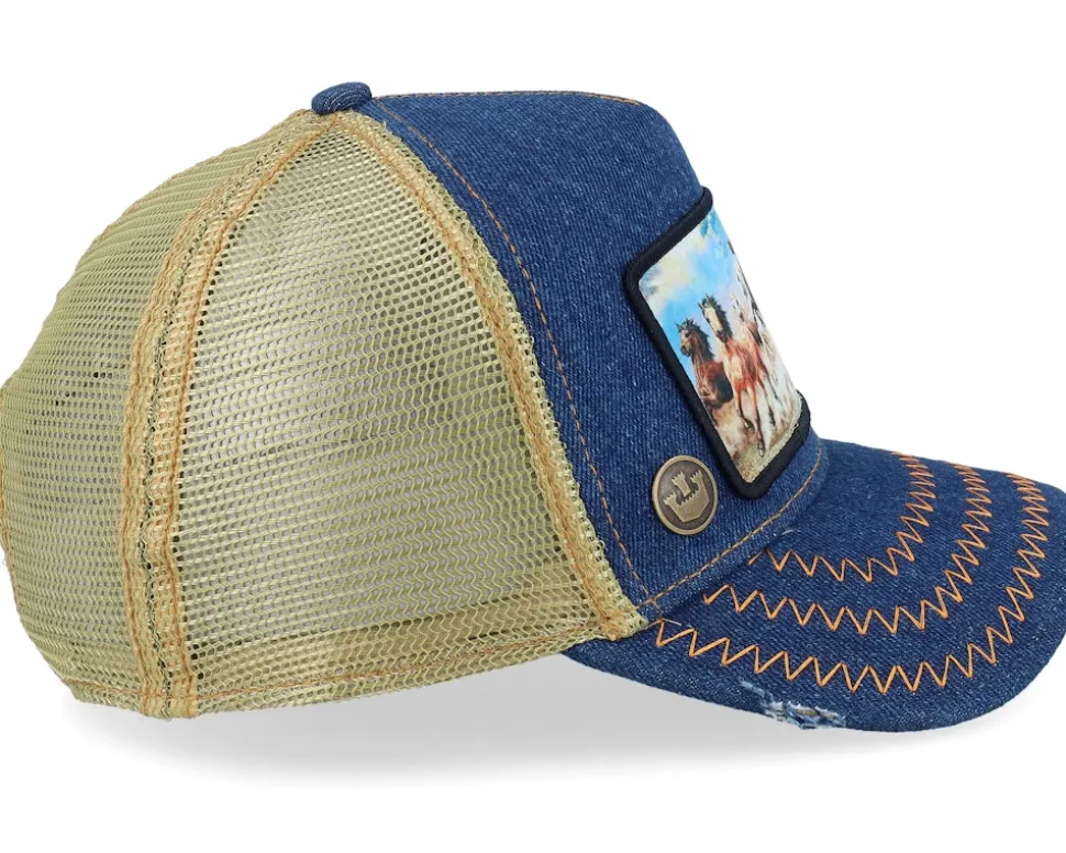 Ride or die Rodeo Denim A-Frame Trucker - Goorin Bros.