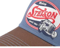 Riding Hot Rod Blue/Brown Trucker - Stetson