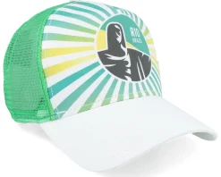 Rio White/Green Coastal Trucker - Coastal