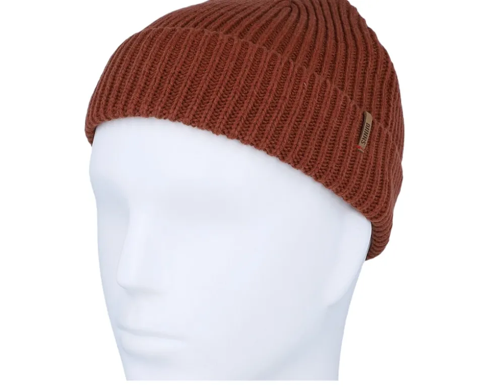 Rip Knit #2 Rust Djinns Short Beanie - Djinns