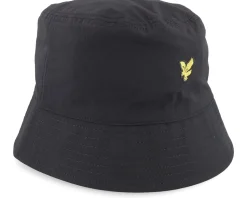 Ripstop Reversible Hat Jet Black/Olive Bucket - Lyle & Scott