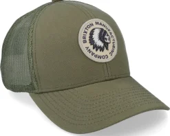 Rival Stamp X Medium Profile Military Olive Trucker - Brixton