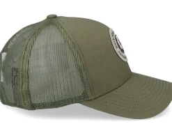 Rival Stamp X Medium Profile Military Olive Trucker - Brixton