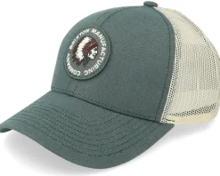 Rival Stamp X Mp Mesh Cap Silver Pine/Off White Trucker - Brixton