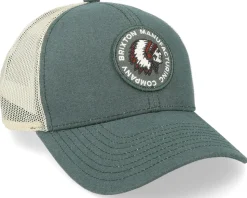 Rival Stamp X Mp Mesh Cap Silver Pine/Off White Trucker - Brixton