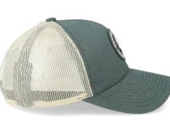 Rival Stamp X Mp Mesh Cap Silver Pine/Off White Trucker - Brixton