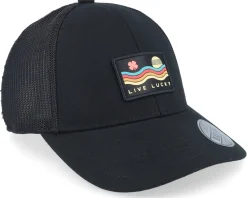Riverside Black W Black Mesh W Patch Trucker - Black Clover