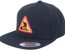 Road Work Patch Black Snapback - Iconic