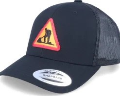Road Work Patch Black Trucker
