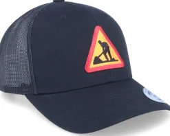 Road Work Patch Black Trucker