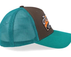 Roadster Car Big Patch Brown/Teal/Orange A-frame Trucker - Iconic