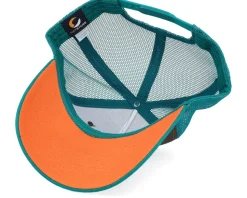 Roadster Car Big Patch Brown/Teal/Orange A-frame Trucker - Iconic