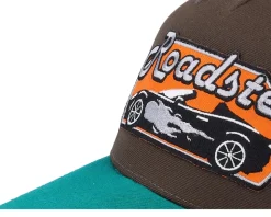Roadster Car Big Patch Brown/Teal/Orange A-frame Trucker - Iconic