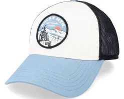 Rocky Mountain Valin Black/Ivory/Blue Trucker - American Needle