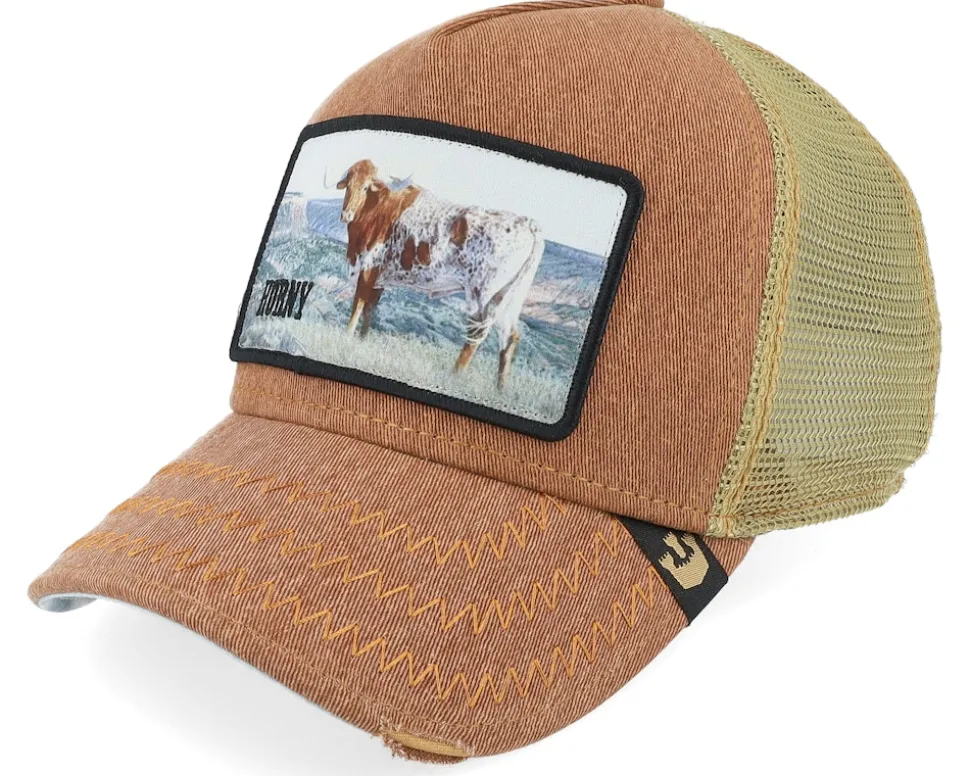 Rodeo Horny Brown A-Frame Trucker - Goorin Bros.