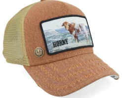 Rodeo Horny Brown A-Frame Trucker - Goorin Bros.
