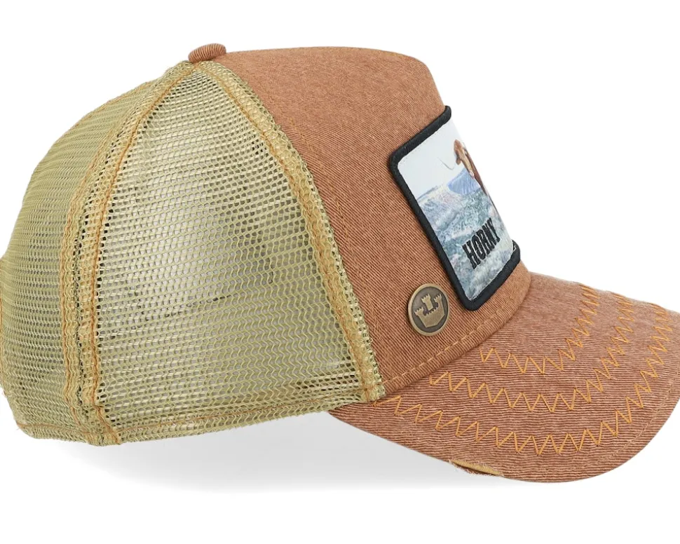 Rodeo Horny Brown A-Frame Trucker - Goorin Bros.