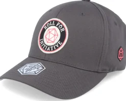 Roll For Initiative Logo Dark Grey - Flexfit
