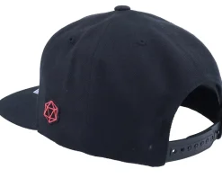 Roll For Initiative Logo Black Snapback - Critiql Hit