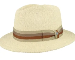 Roma Straw Fedora Natural Straw Hat - Brixton