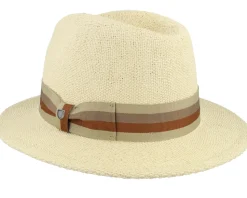 Roma Straw Fedora Natural Straw Hat - Brixton