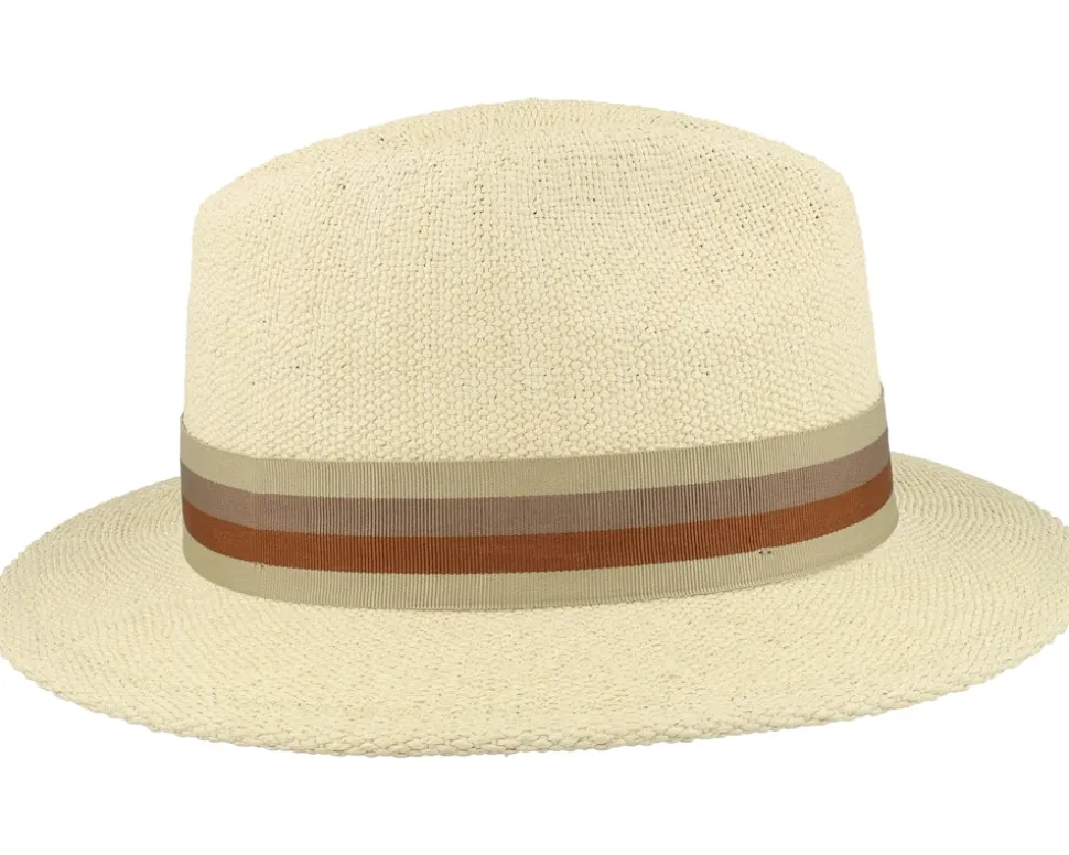 Roma Straw Fedora Natural Straw Hat - Brixton