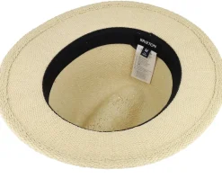 Roma Straw Fedora Natural Straw Hat - Brixton