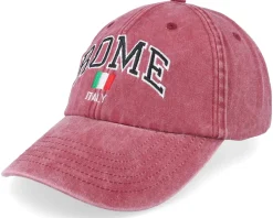 Rome Italy Washed Black Dad Cap - Iconic