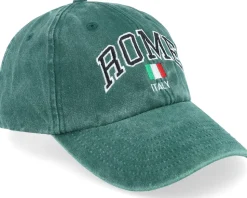 Rome Italy Washed Green Dad Cap - Iconic