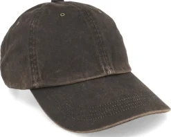 Ron Antique Cotton Brown Dad Cap - MJM Hats