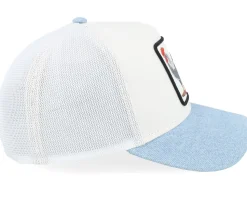 Rooster Fan Institution Ball Club White/Sky A-Frame Trucker - Goorin Bros.