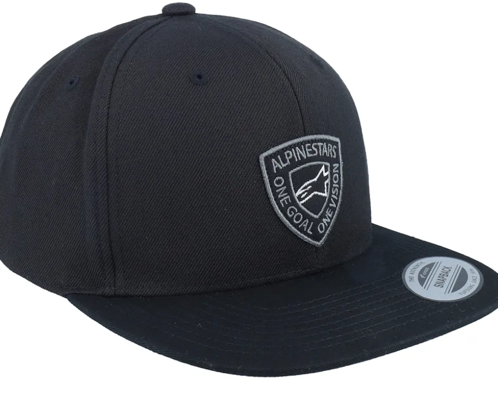 Rotary Hat Black/Black Snapback - Alpinestars