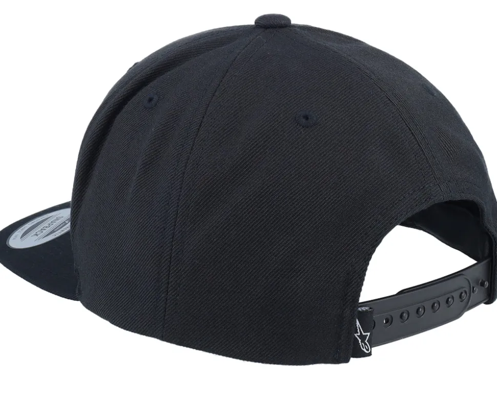 Rotary Hat Black/Black Snapback - Alpinestars