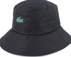 Rubber Patch Stitch Black Bucket - Lacoste