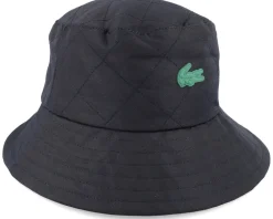 Rubber Patch Stitch Black Bucket - Lacoste