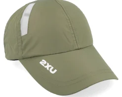 Run Cap Hunter Green/White Dad Cap - 2XU