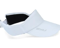Run White/White Visor - 2XU