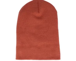 Rust Long Blank Beanie - Beechfield