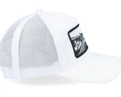 50s Classic Cars Velvet White A-Frame Trucker - Calza Pennello