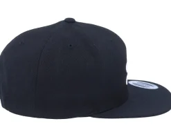 S Letter 3D Black Snapback - Iconic