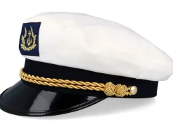 Sailor Sr. Wool Blend White Flat Cap - CTH Ericson