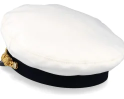 Sailor Sr. Wool Blend White Flat Cap - CTH Ericson