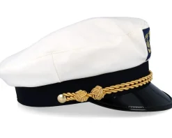 Sailor Sr. Wool Blend White Flat Cap - CTH Ericson