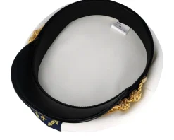 Sailor Sr. Wool Blend White Flat Cap - CTH Ericson