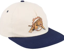 Salba Tiger Simplified Natural/Navy Snapback - Santa Cruz